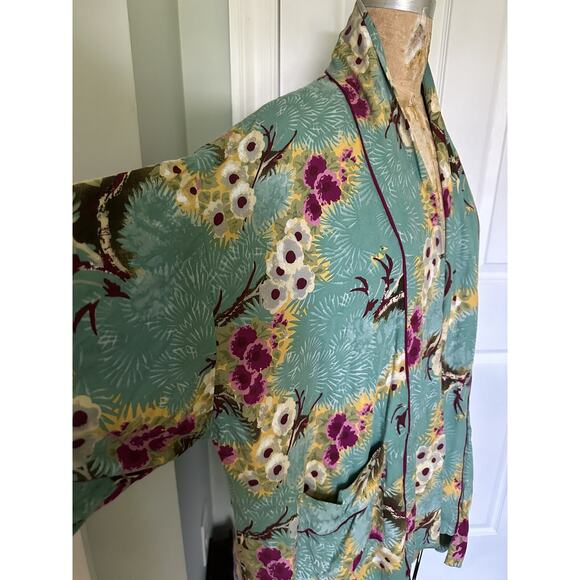 FLOREAT Loved By Anthropologie Women's Floral Rayon Kimono Jacket Size XS/S - Picture 3 of 16